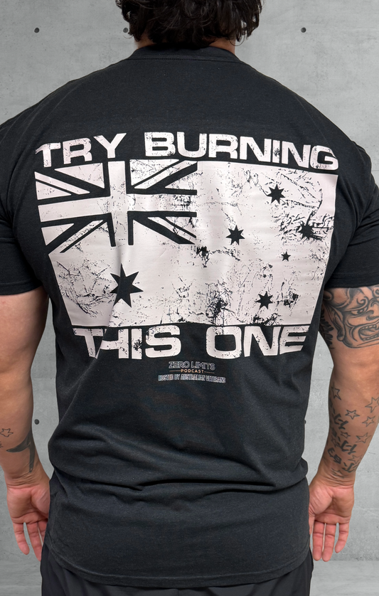 Zero Limits Podcast Supporters Tee "Try Burning This One" - Black